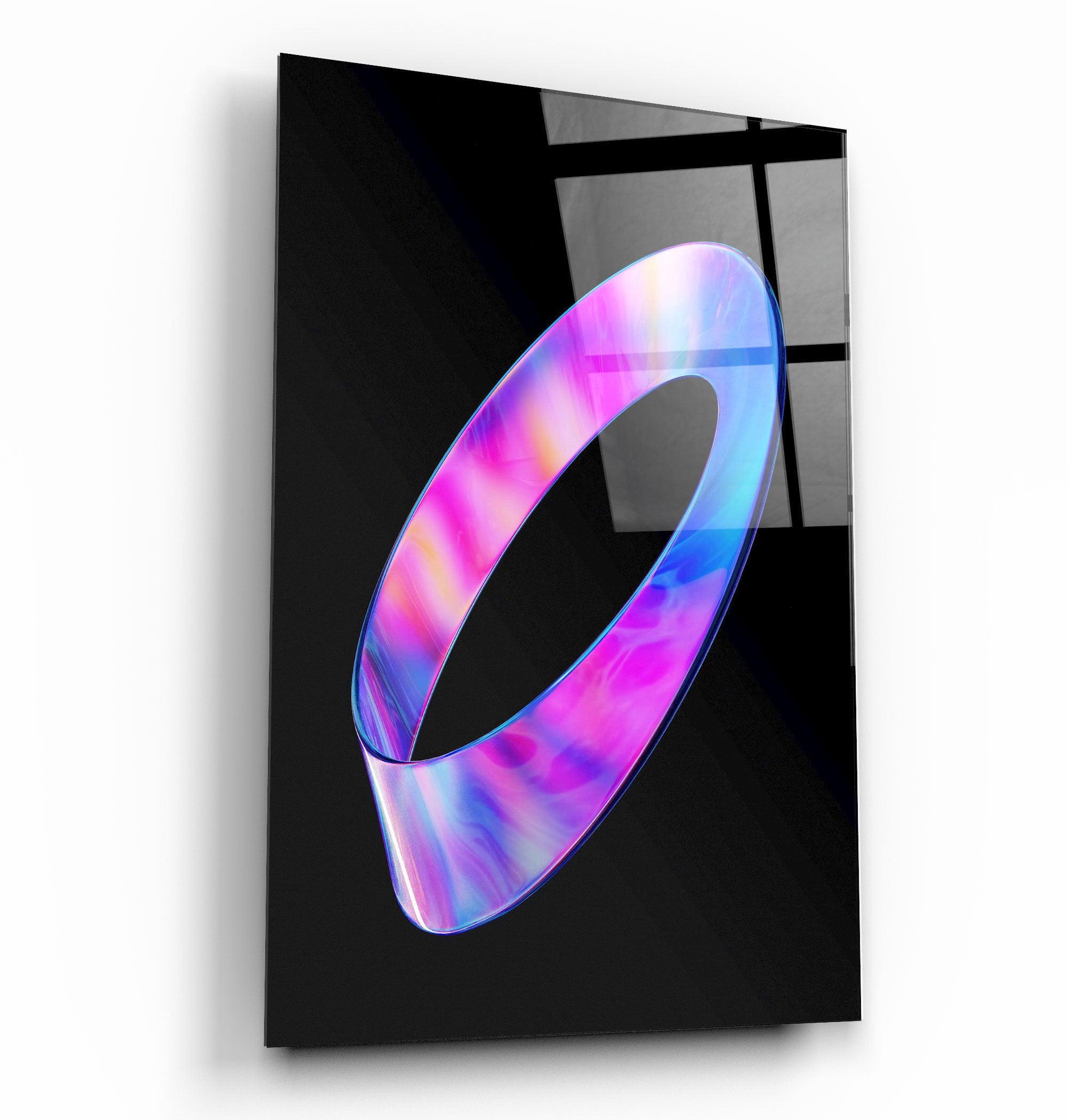 Ring of Rainbow | Designer's Collection Glass Wall Art - Artdesigna