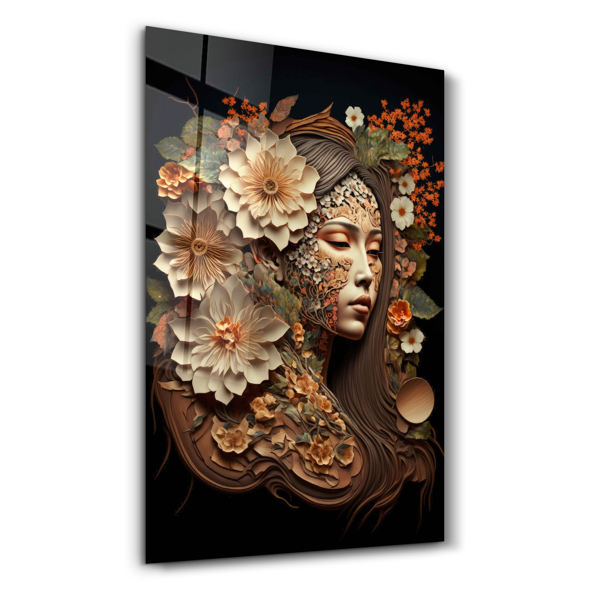 Queen of Nature | Secret World Collection Glass Wall Art - ArtDesigna Glass Printing Wall Art