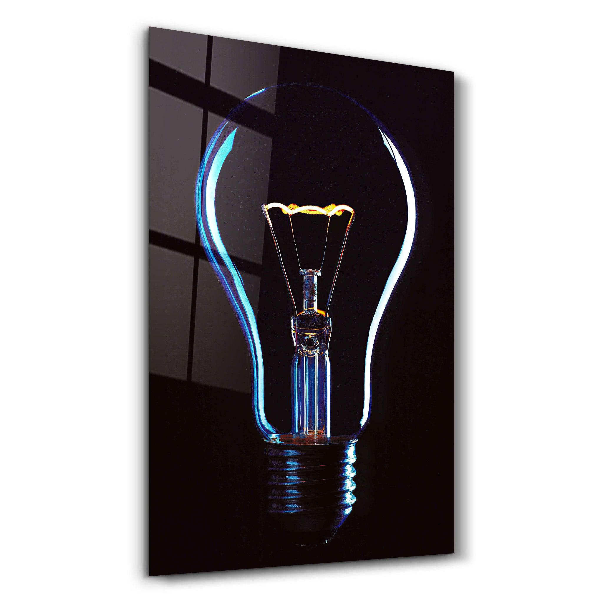 The Bulb | Designer's Collection Glass Wall Art - ArtDesigna Glass Printing Wall Art