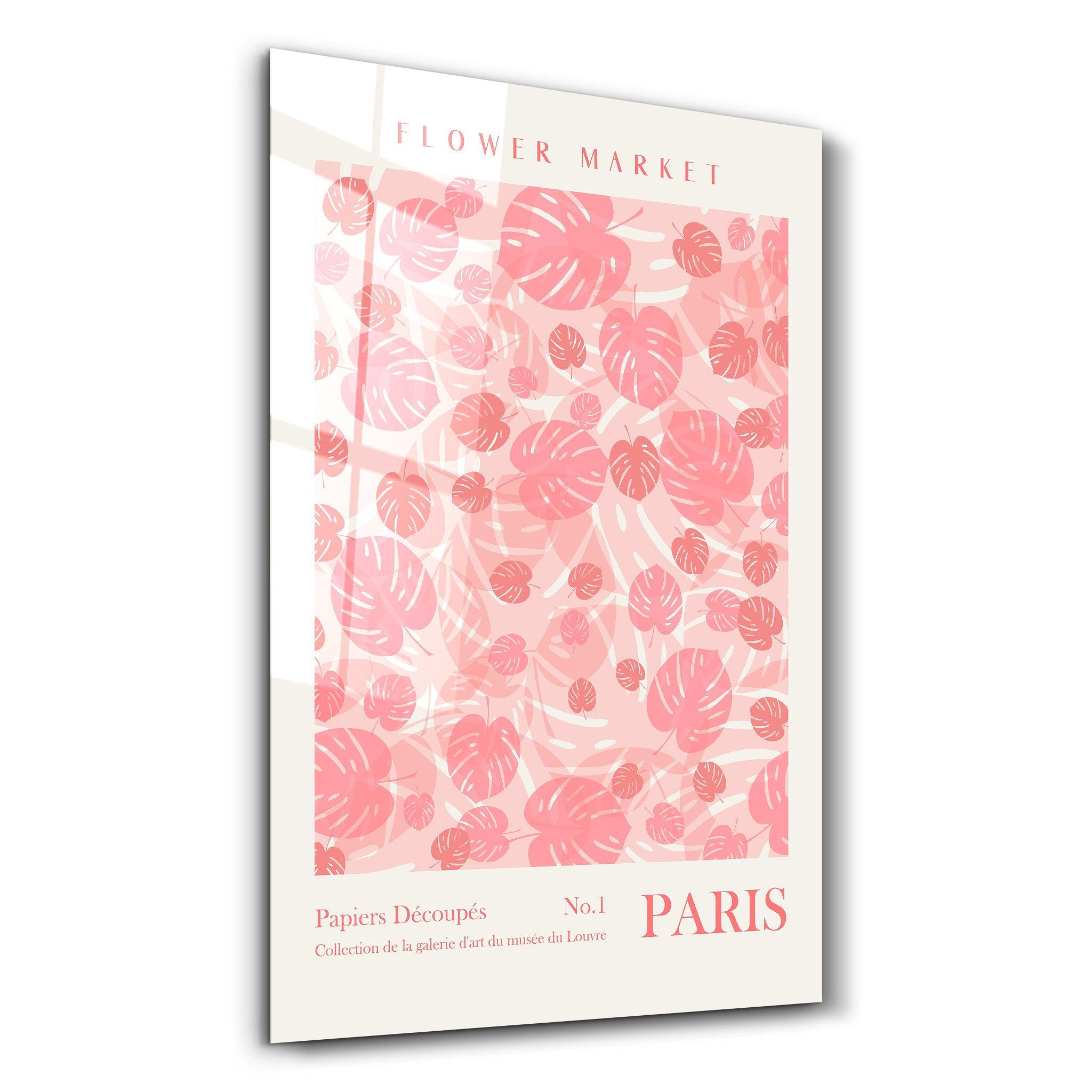 Flower Market No:1 Paris | Gallery Print Collection Glass Wall Art - ArtDesigna Glass Printing Wall Art
