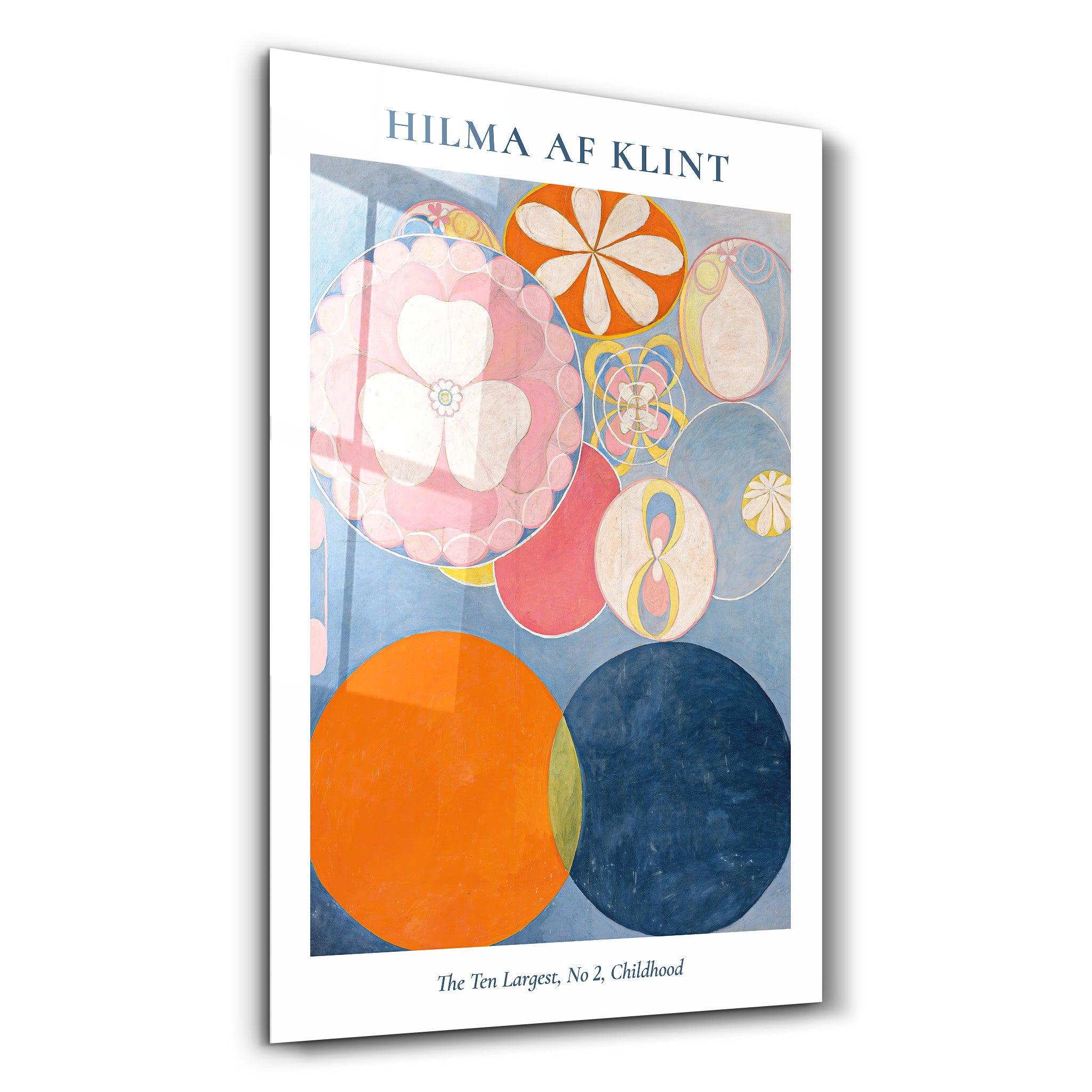 The Ten Largest No,2 Childhood- Hilma Af Klint | Gallery Print Collection Glass Wall Art - ArtDesigna Glass Printing Wall Art
