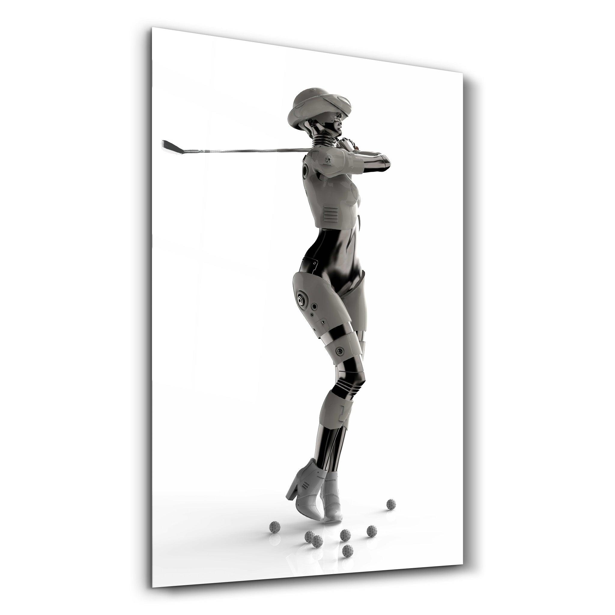 RoboGirlz5 | Designer's Collection Glass Wall Art - ArtDesigna Glass Printing Wall Art