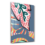 Tropical Leaves Illustration 1 | Glass Wall Art