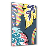 Tropical Leaves Illustration 3 | Glass Wall Art