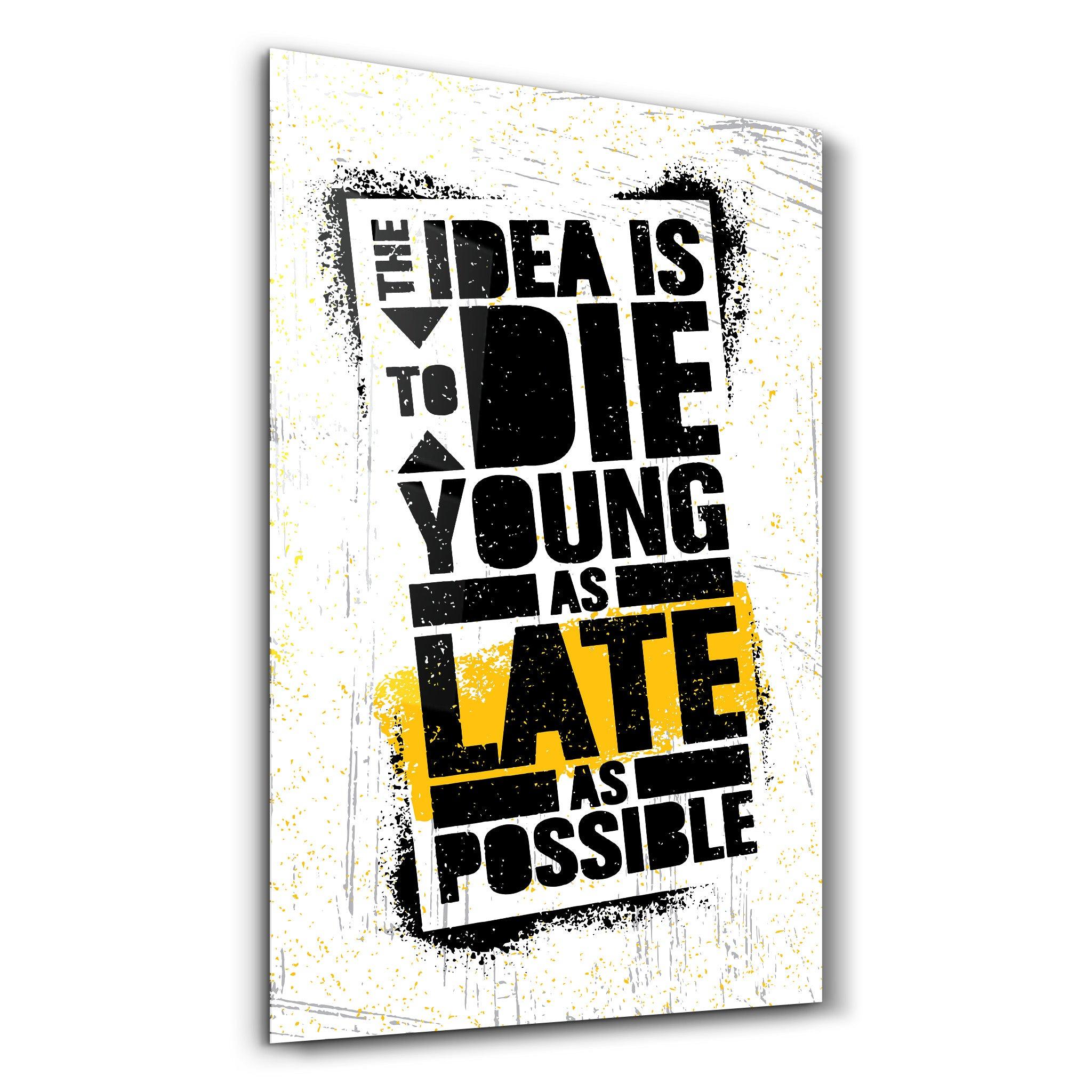 The Idea | Motivational Glass Wall Art - ArtDesigna Glass Printing Wall Art