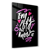 I'm Sexy and I Know it - Black | Motivational Glass Wall Art - ArtDesigna Glass Printing Wall Art