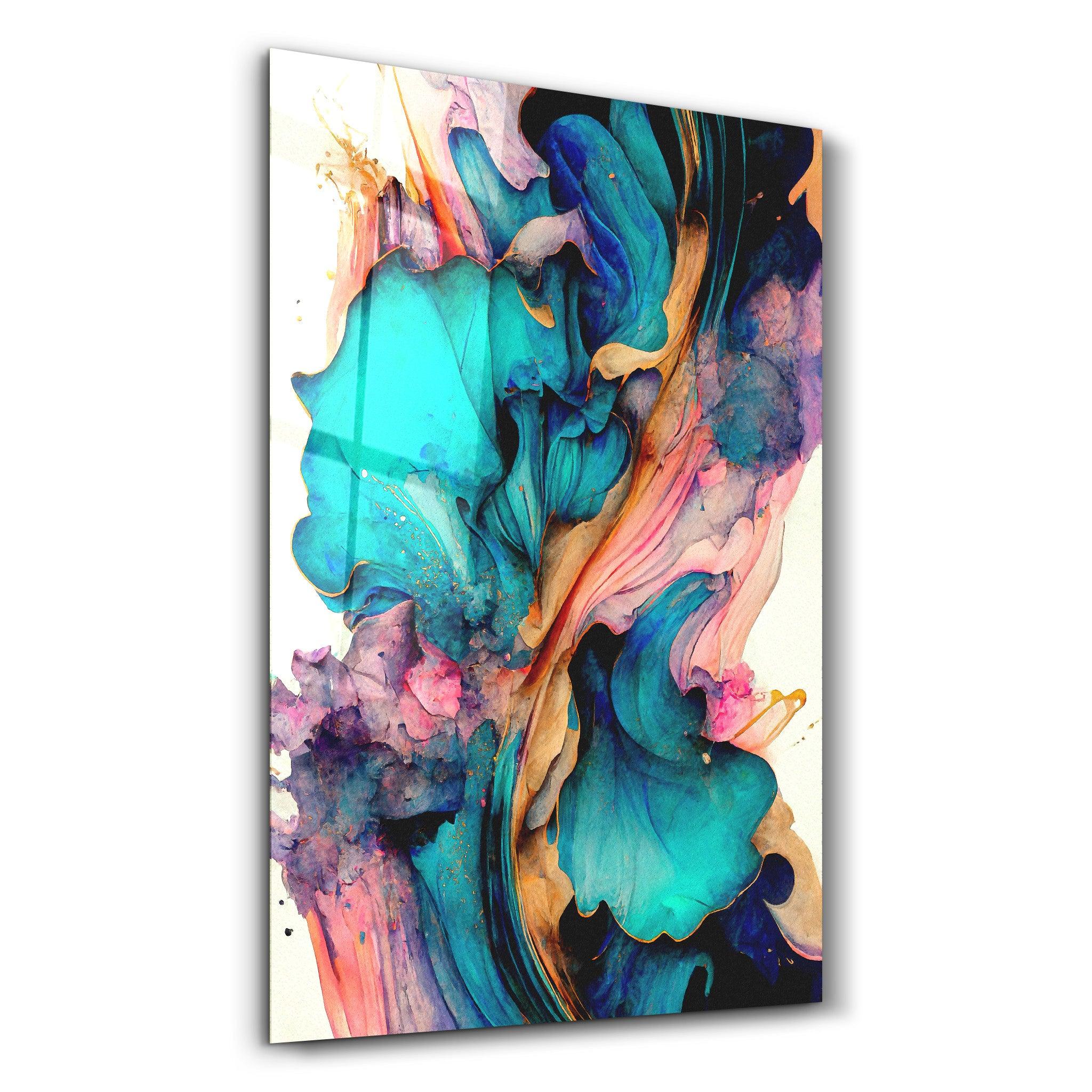 Colorwaves | Glass Wall Art - ArtDesigna Glass Printing Wall Art