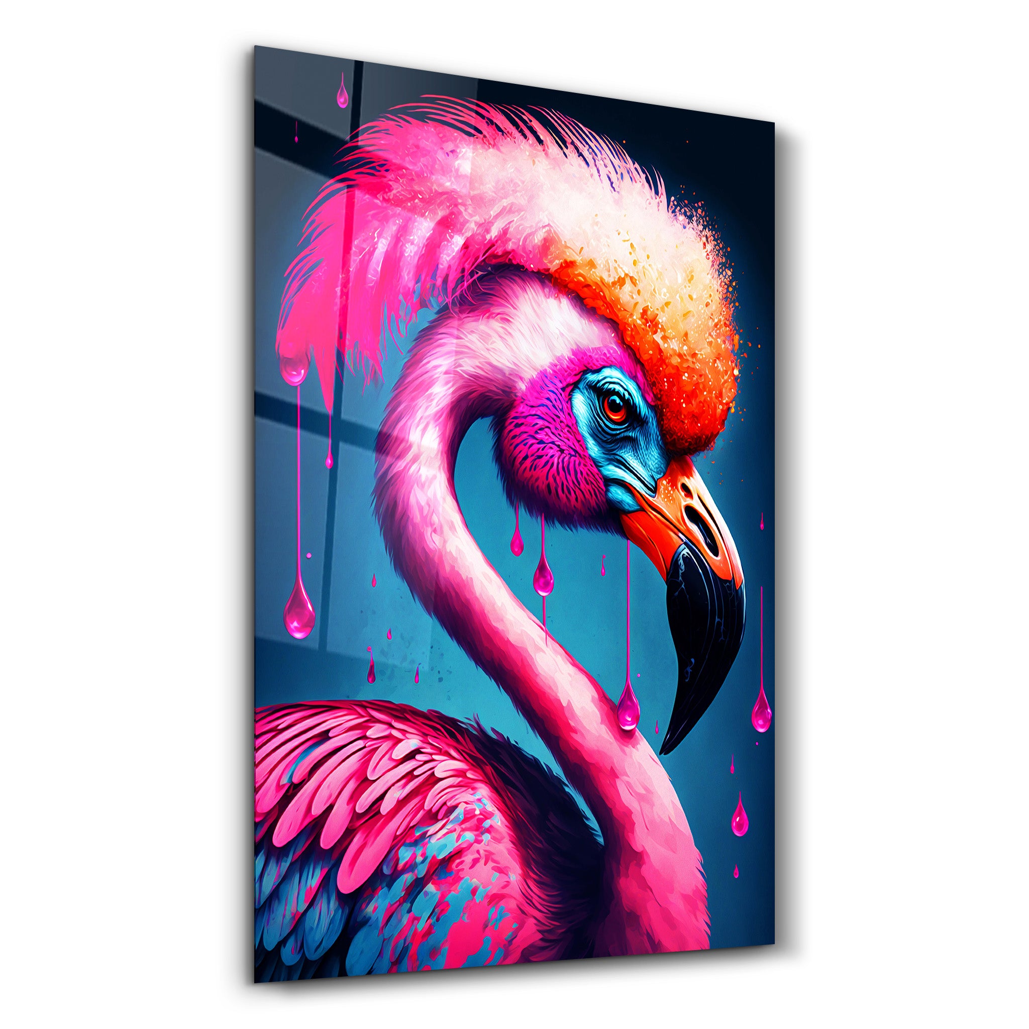 ・"Pink Queen"・Secret World Collection Glass Wall Art - ArtDesigna Glass Printing Wall Art
