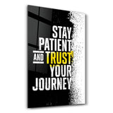 Stay Patient | Designer's Collection Glass Wall Art