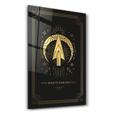 SAGITTARIUS | Black Zodiac Collection Glass Wall Art