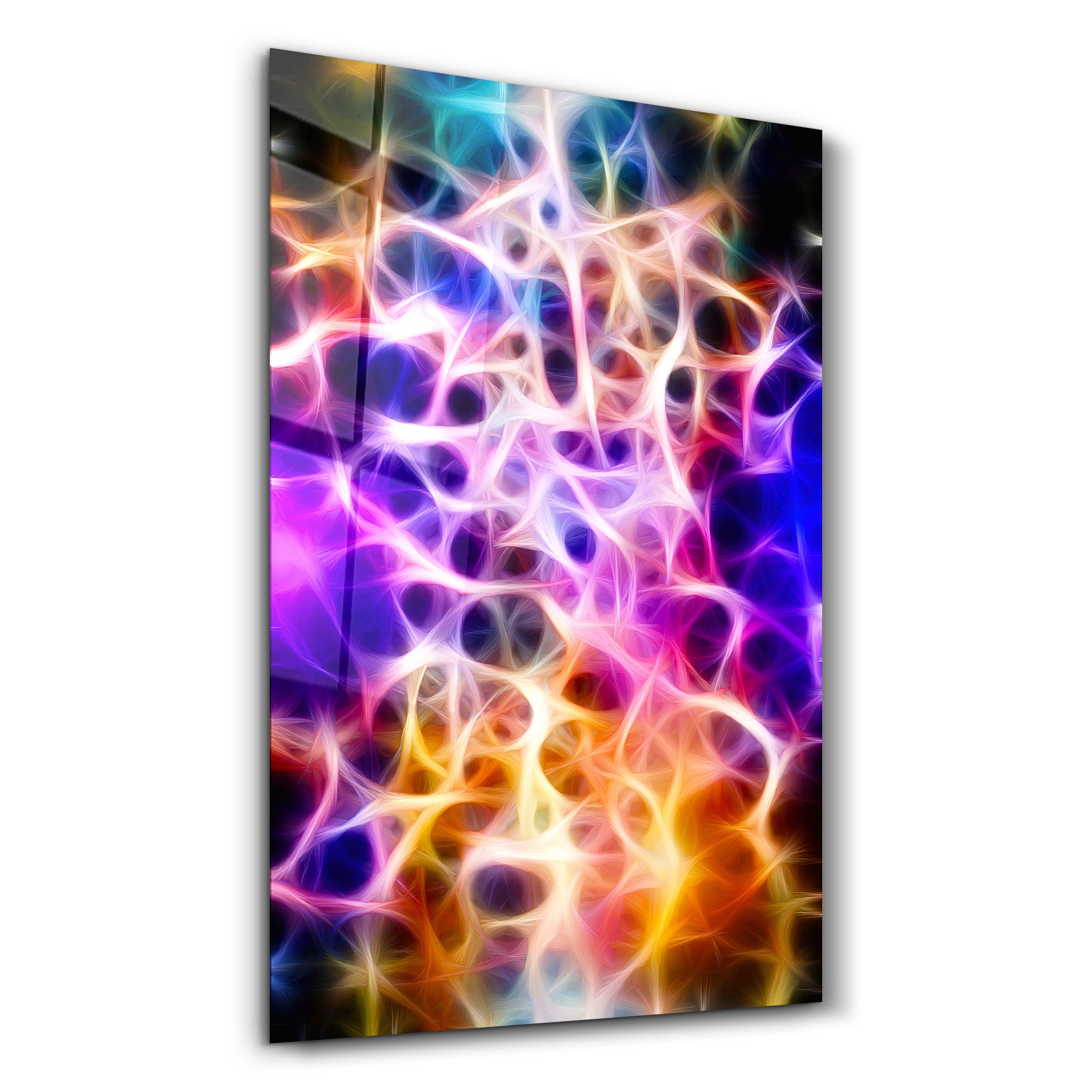 ・"Light Waves 2"・Glass Wall Art - ArtDesigna Glass Printing Wall Art