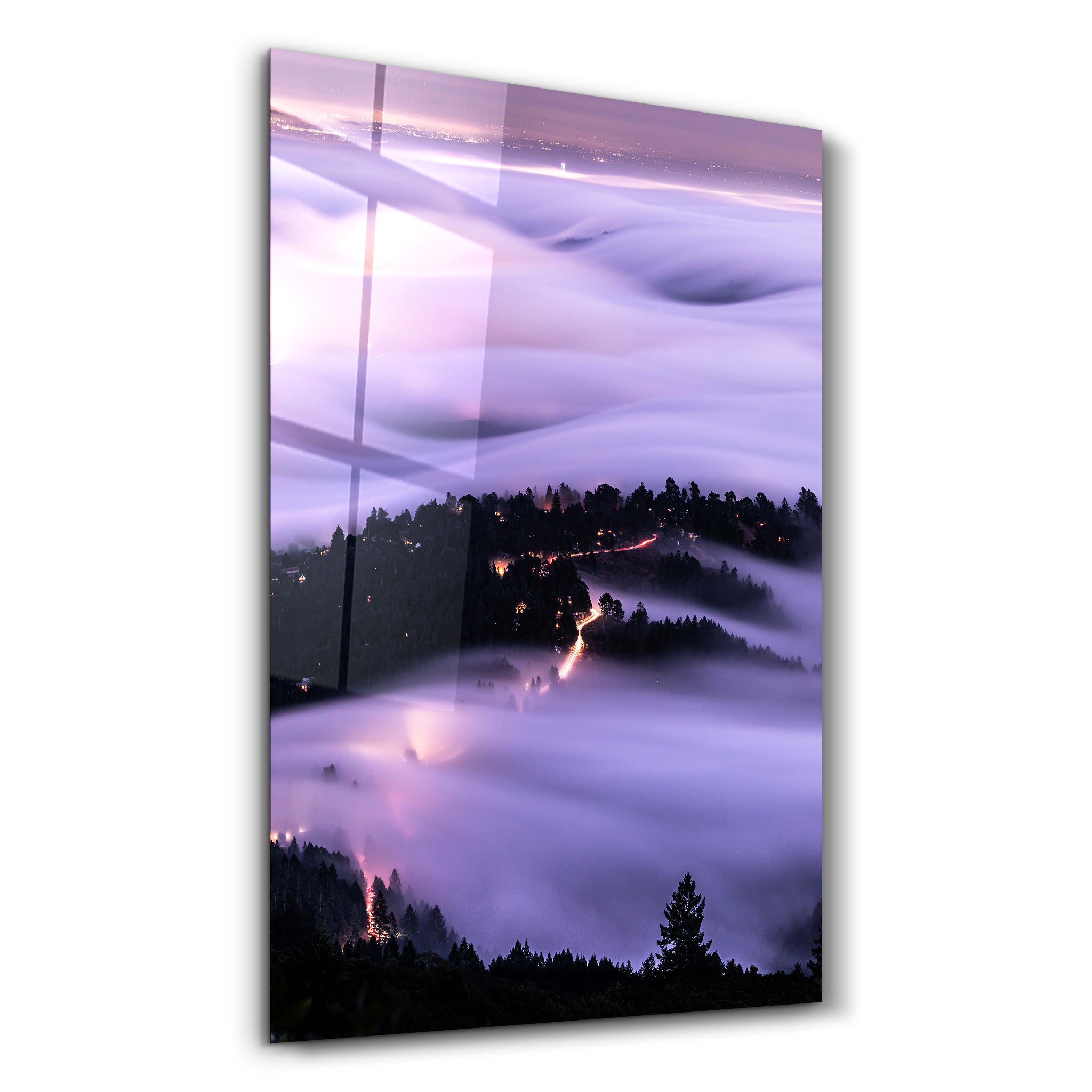 ・"Mt Tamalpais, California, USA"・Glass Wall Art - ArtDesigna Glass Printing Wall Art