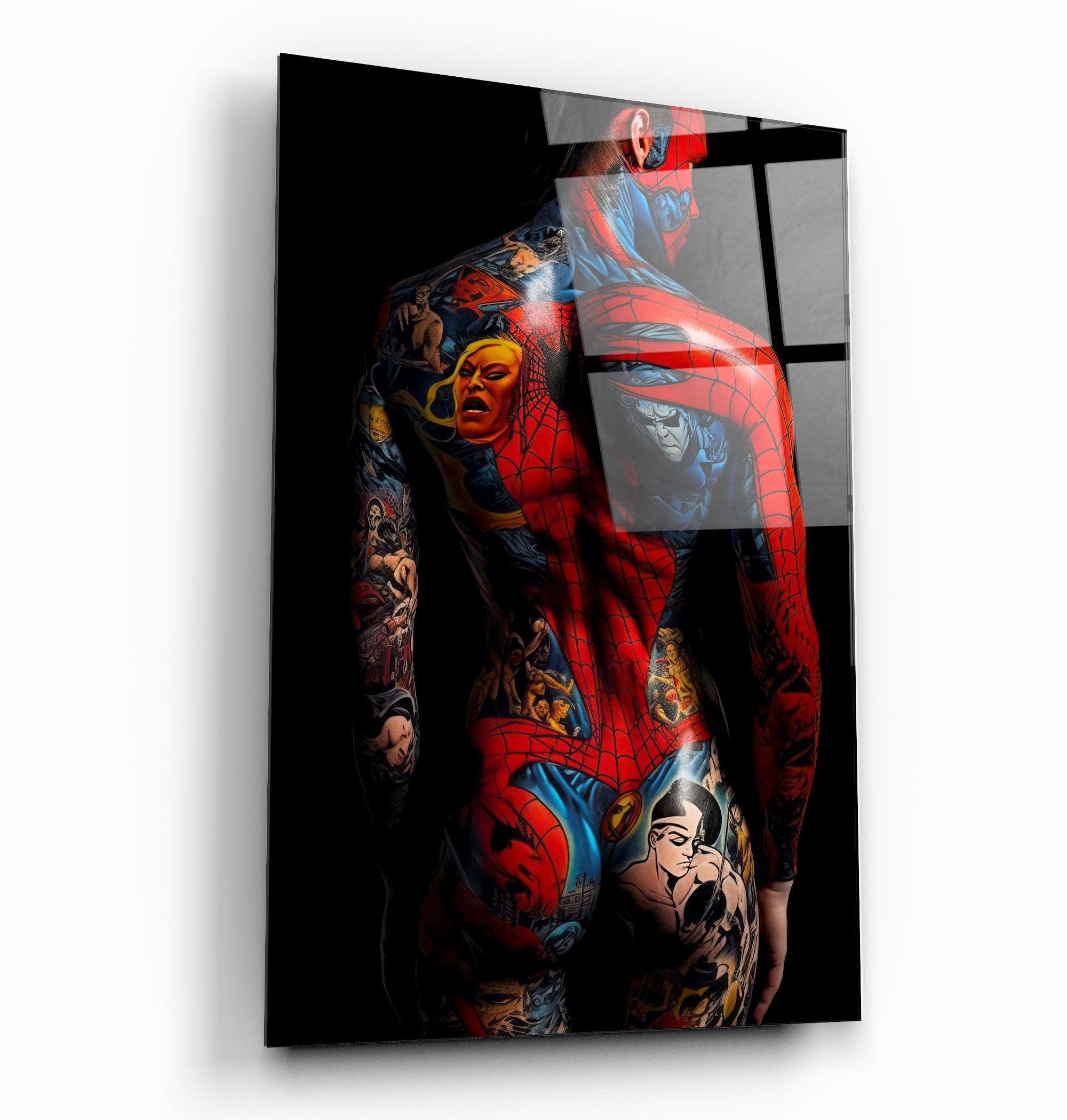 Tattooed Body 3 | Designers Collection Glass Wall Art - ArtDesigna Glass Printing Wall Art