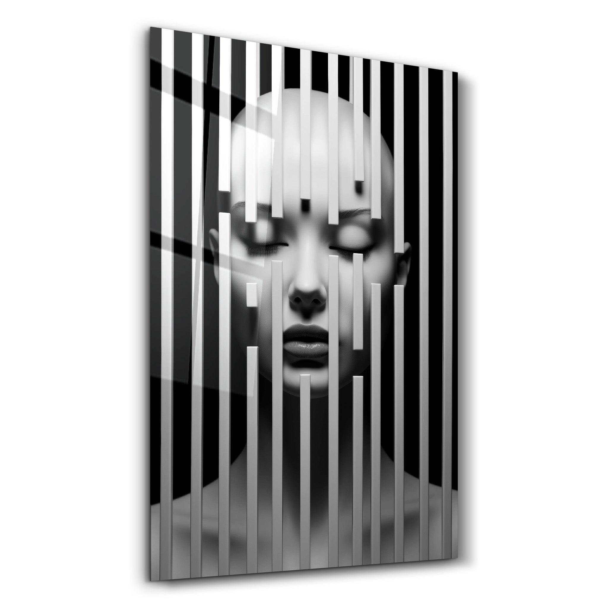Behind the Bars 2 | Designers Collection Glass Wall Art - ArtDesigna Glass Printing Wall Art