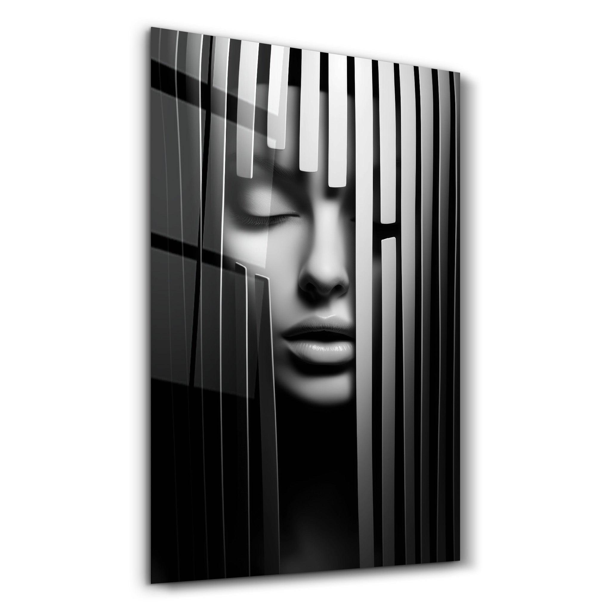 Behind the Bars | Designers Collection Glass Wall Art - ArtDesigna Glass Printing Wall Art
