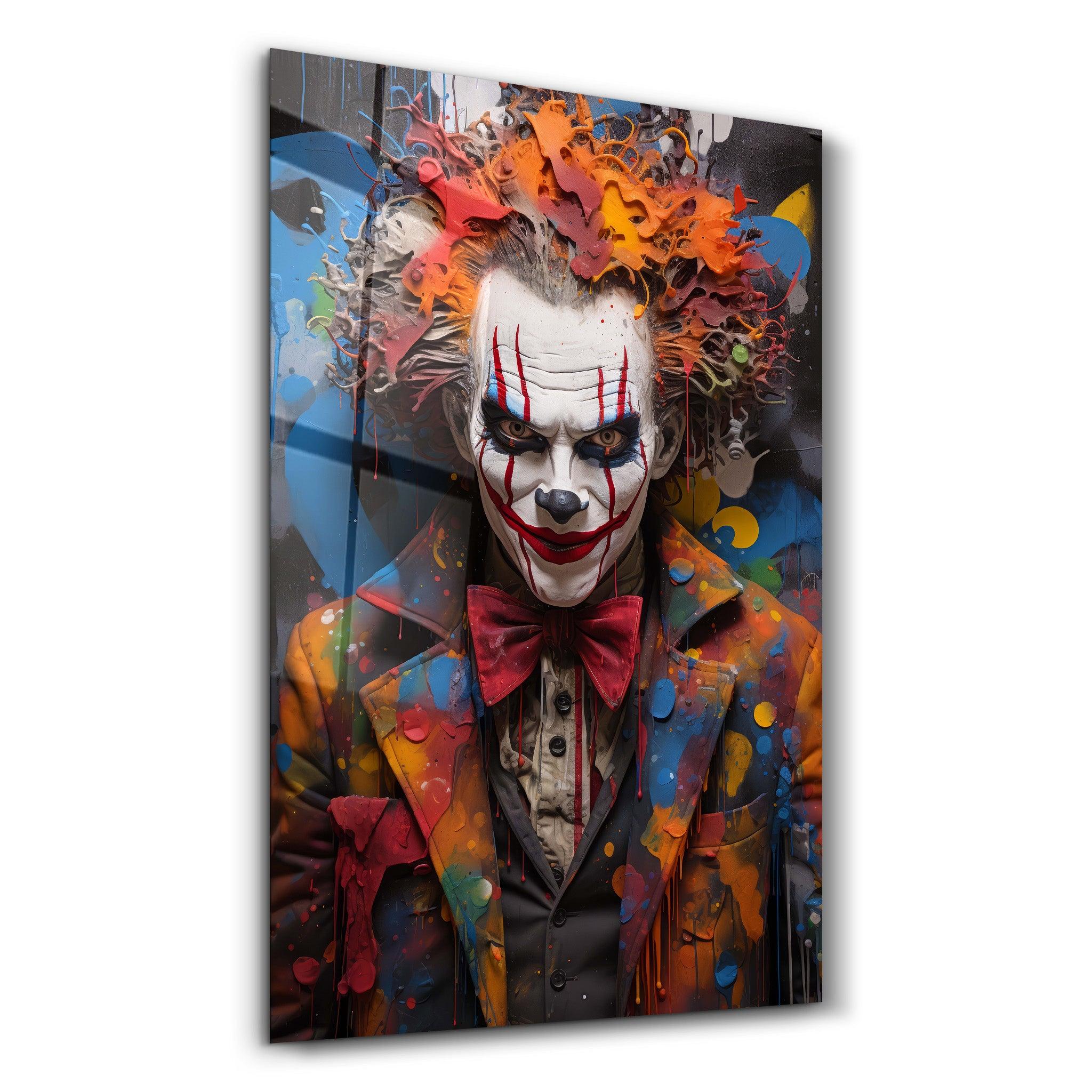 The Clown - Glass Wall Art - ArtDesigna Glass Printing Wall Art