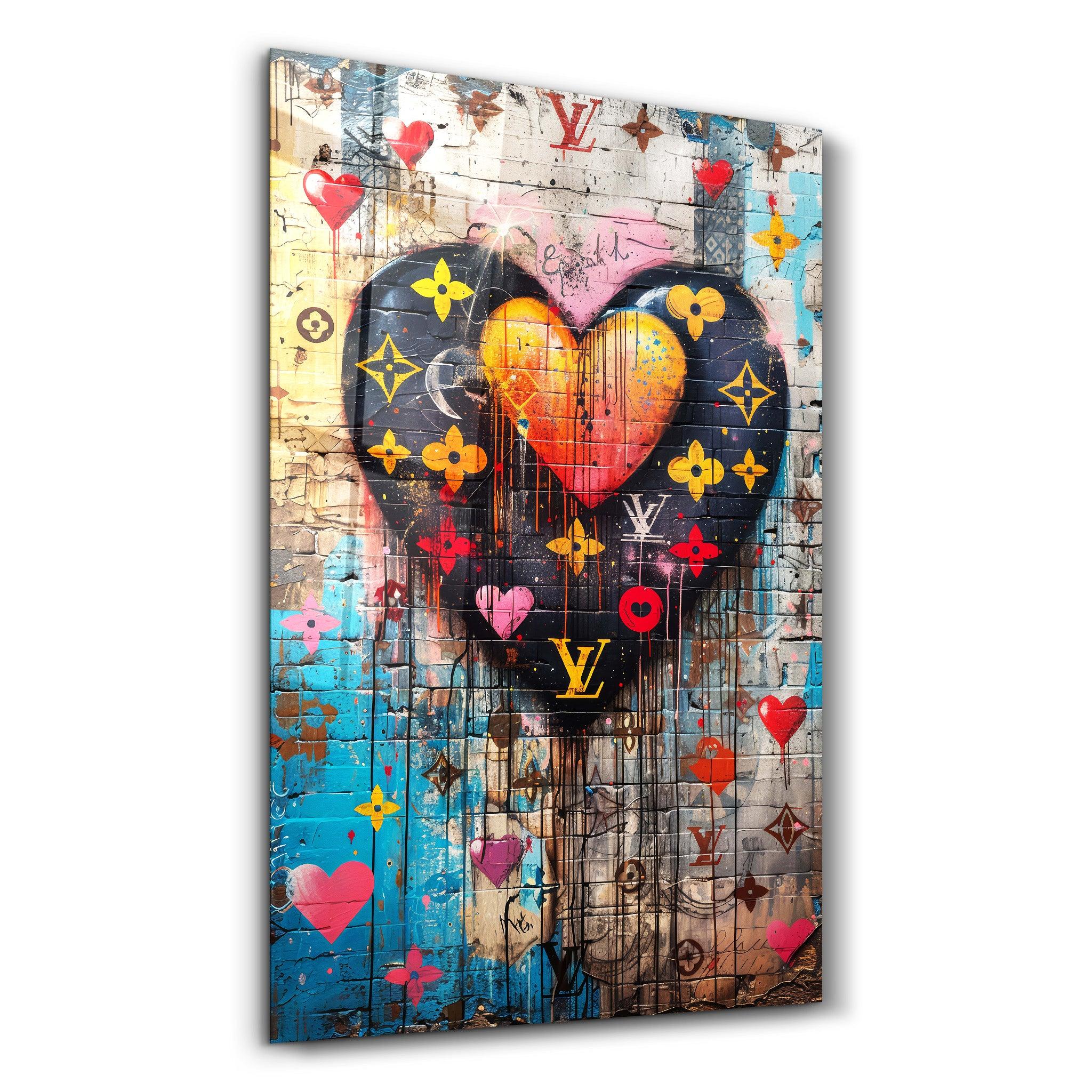 Heart on the Wall | Glass Wall Art - ArtDesigna Glass Printing Wall Art