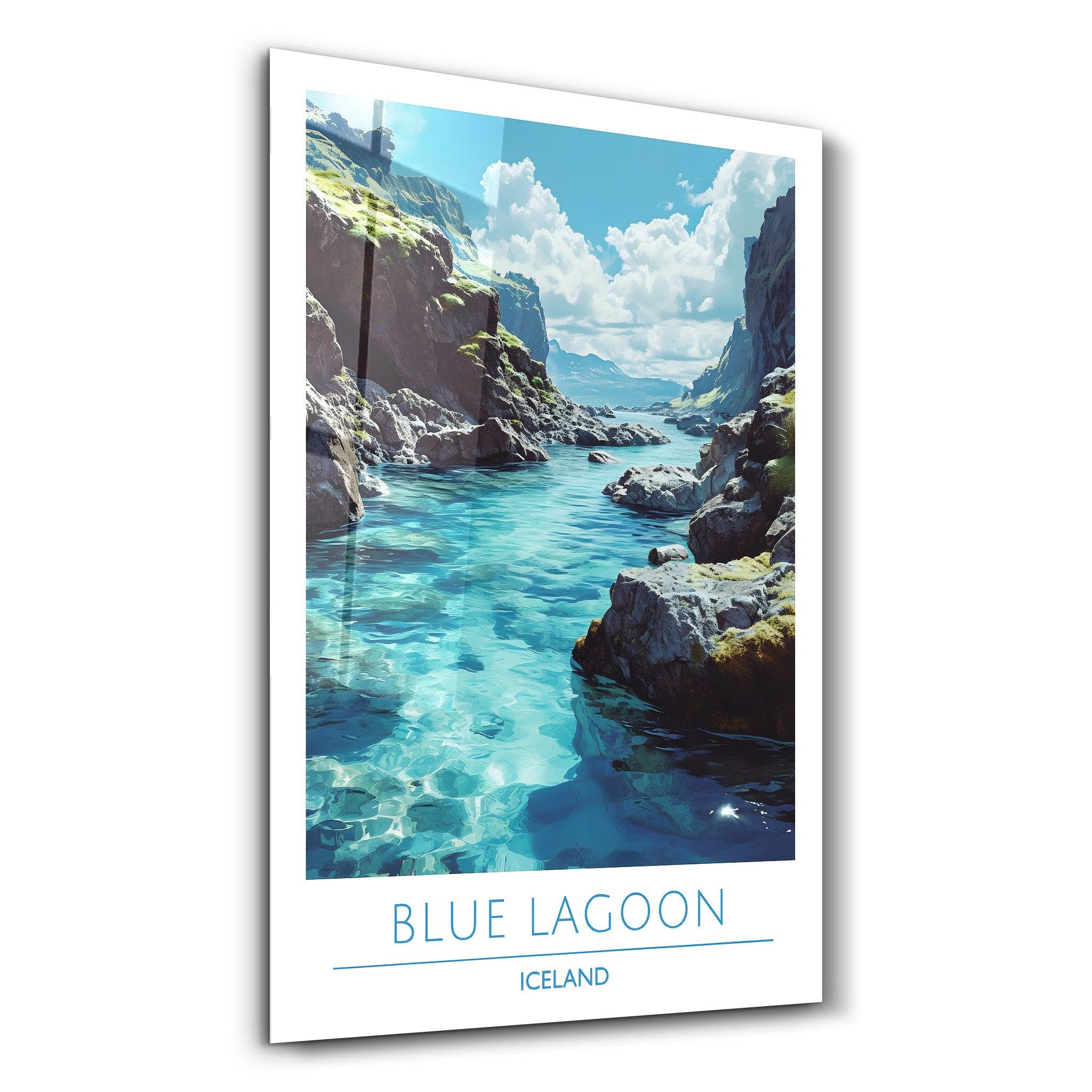 Blue Lagoon Iceland-Travel Posters | Glass Wall Art - ArtDesigna Glass Printing Wall Art
