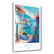 Amalfi Italy-Travel Posters | Glass Wall Art