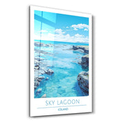 Sky Lagoon Iceland-Travel Posters | Glass Wall Art - Artdesigna