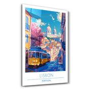 Lisbon Portugal-Travel Posters | Glass Wall Art - ArtDesigna Glass Printing Wall Art