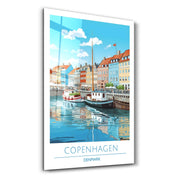 Copenhagen Denmark-Travel Posters | Glass Wall Art - ArtDesigna Glass Printing Wall Art