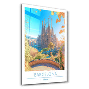 Barcelona Spain-Travel Posters | Glass Wall Art - ArtDesigna Glass Printing Wall Art