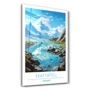 Skaftafell Iceland-Travel Posters | Glass Wall Art - Artdesigna