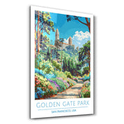 Golden Gate Park-San Francisco USA-Travel Posters | Glass Wall Art - ArtDesigna Glass Printing Wall Art