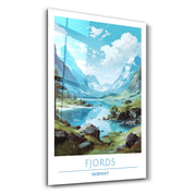 Fjords Norway-Travel Posters | Glass Wall Art - ArtDesigna Glass Printing Wall Art