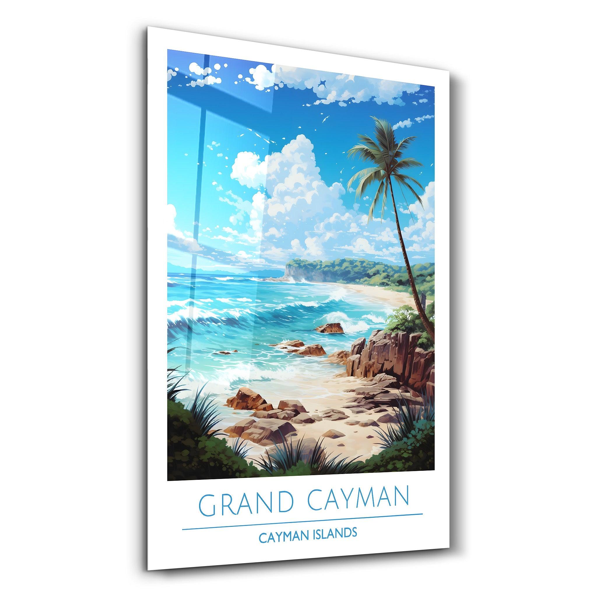 Grand Cayman Cayman Islands-Travel Posters | Glass Wall Art - ArtDesigna Glass Printing Wall Art