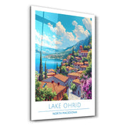 Lake Ohrid North Macedonia-Travel Posters | Glass Wall Art - ArtDesigna Glass Printing Wall Art