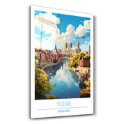 York England-Travel Posters | Glass Wall Art