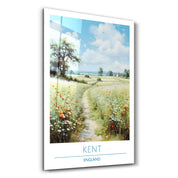 Kent England-Travel Posters | Glass Wall Art - ArtDesigna Glass Printing Wall Art