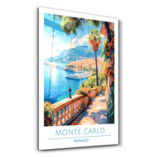 Monte Carlo Monaco-Travel Posters | Glass Wall Art - ArtDesigna Glass Printing Wall Art