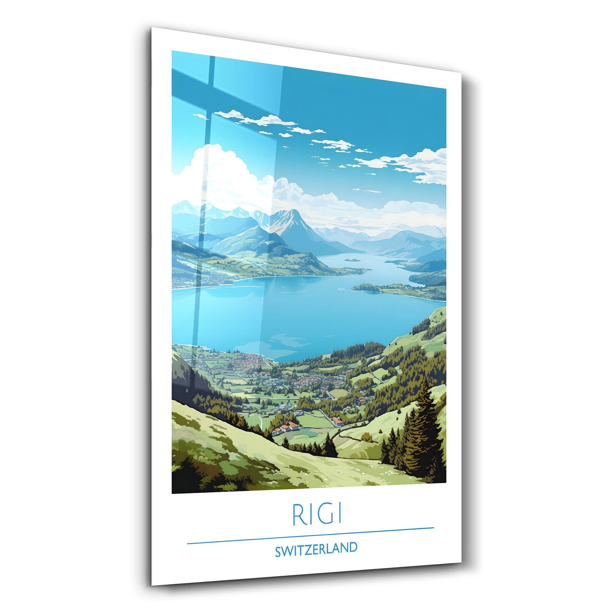 Rigi Switzerland-Travel Posters | Glass Wall Art - ArtDesigna Glass Printing Wall Art