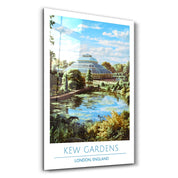 Kew Gardens-London England-Travel Posters | Glass Wall Art - ArtDesigna Glass Printing Wall Art
