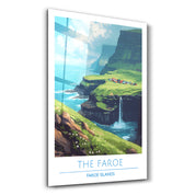 The Faroe Faroe Islands-Travel Posters | Glass Wall Art