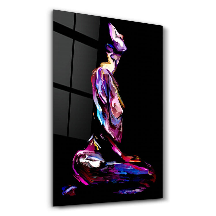 ・"Yoga"・Glass Wall Art - ArtDesigna Glass Printing Wall Art