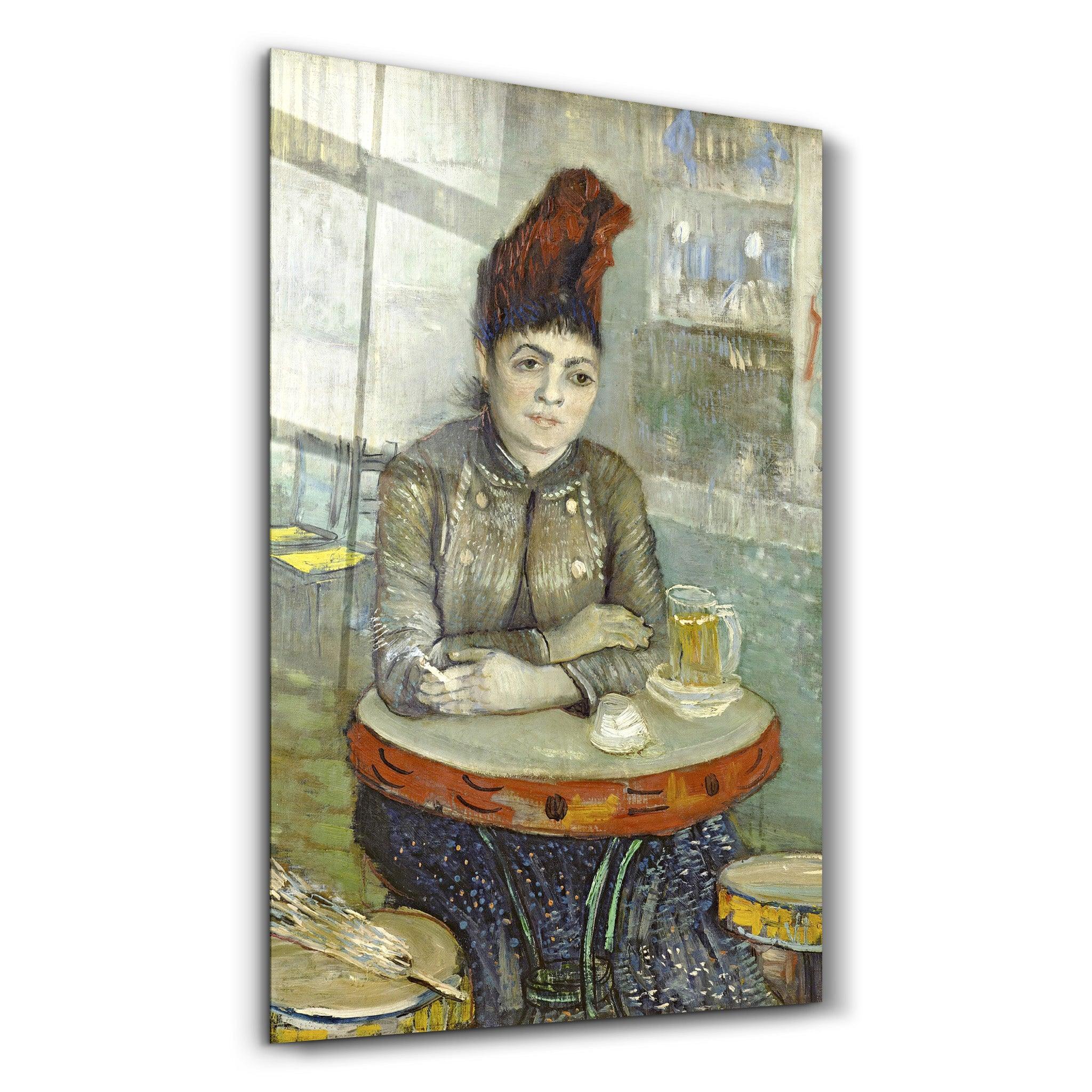 Vincent van Gogh's Agostina Segatori Sitting in the Café du Tambourin (1887–1888) | Glass Wall Art - ArtDesigna Glass Printing Wall Art