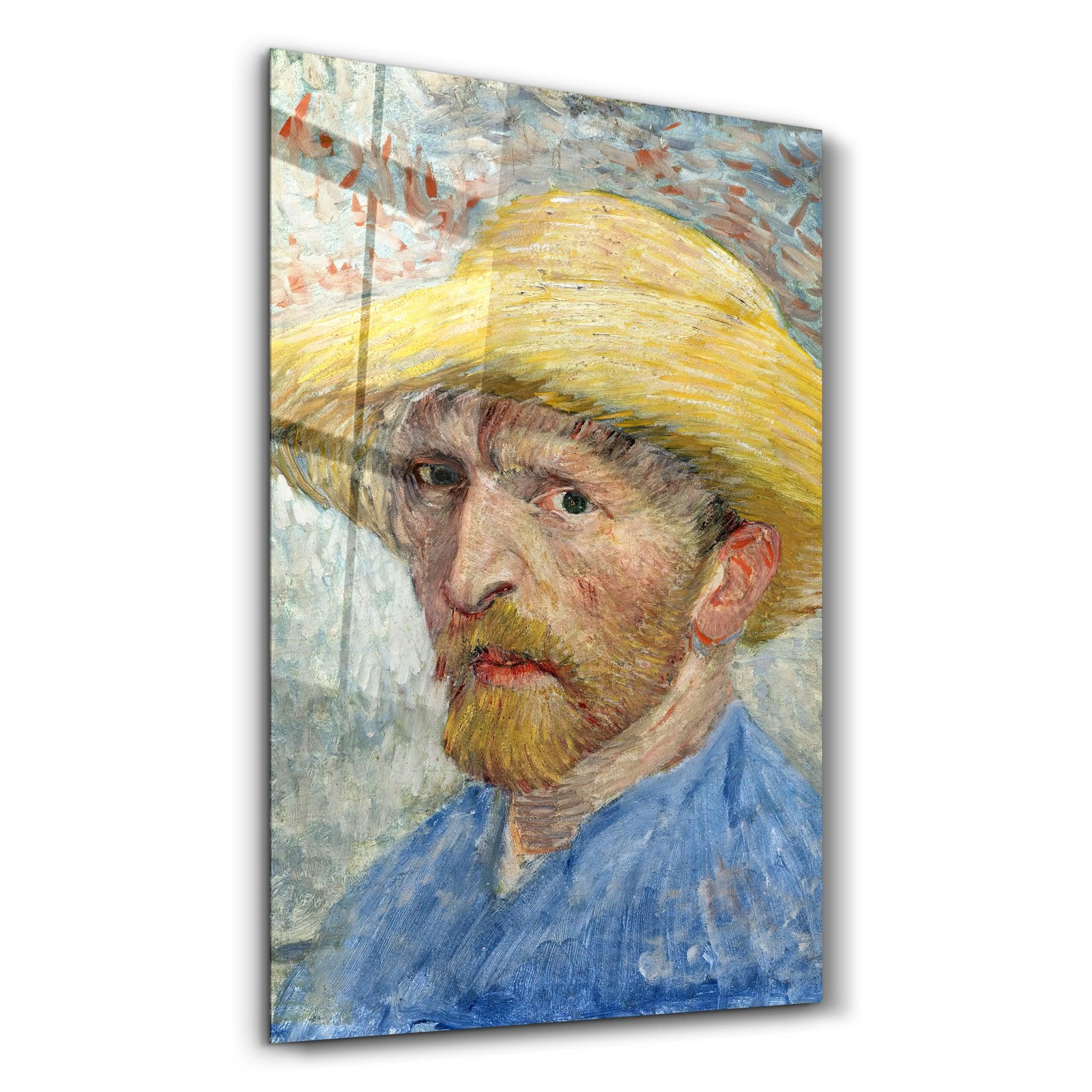 Vincent van Gogh's Self-Portrait (1887) | Glass Wall Art - ArtDesigna Glass Printing Wall Art