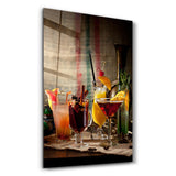 Cocktails | Glass Wall Art