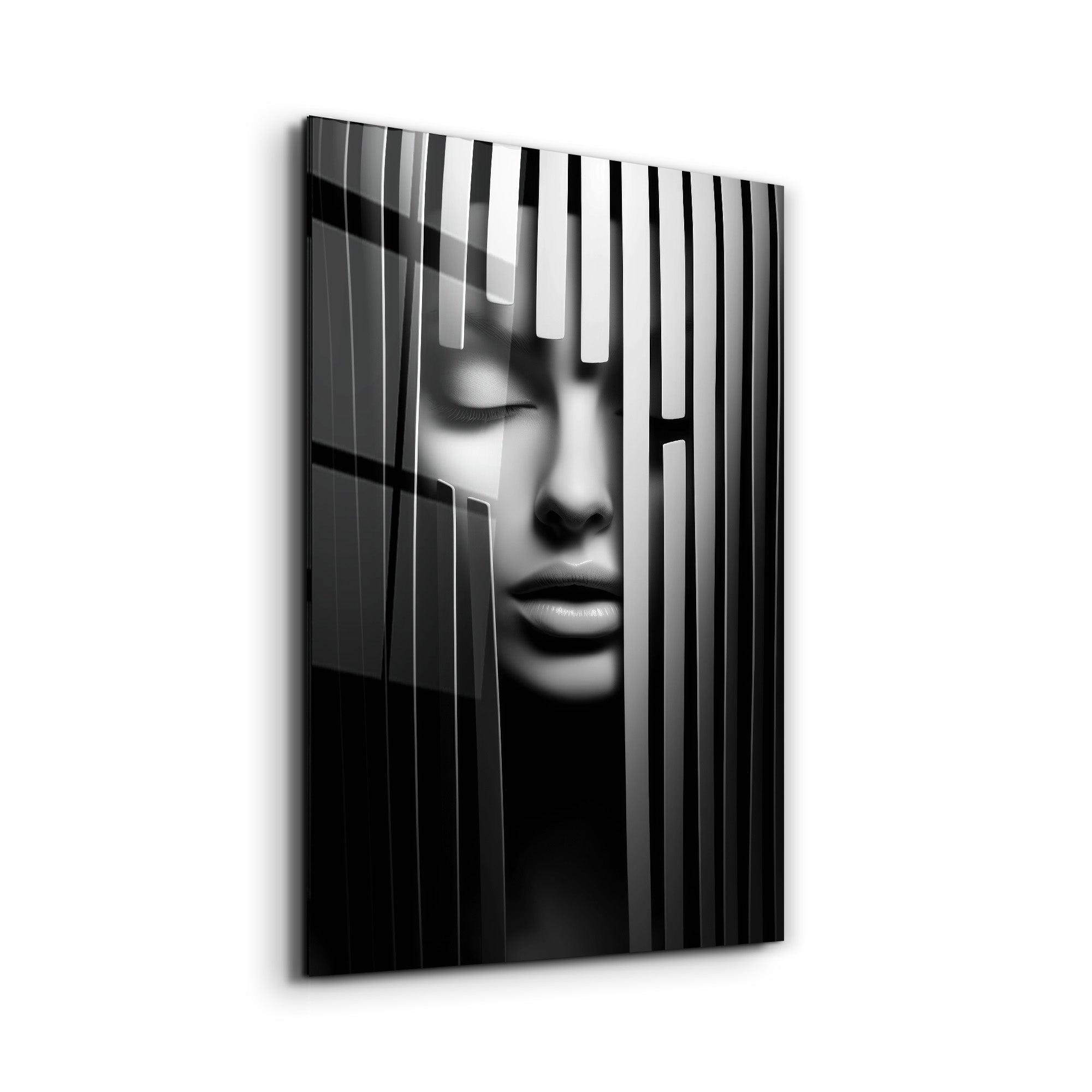 Behind the Bars | Designers Collection Glass Wall Art - Artdesigna