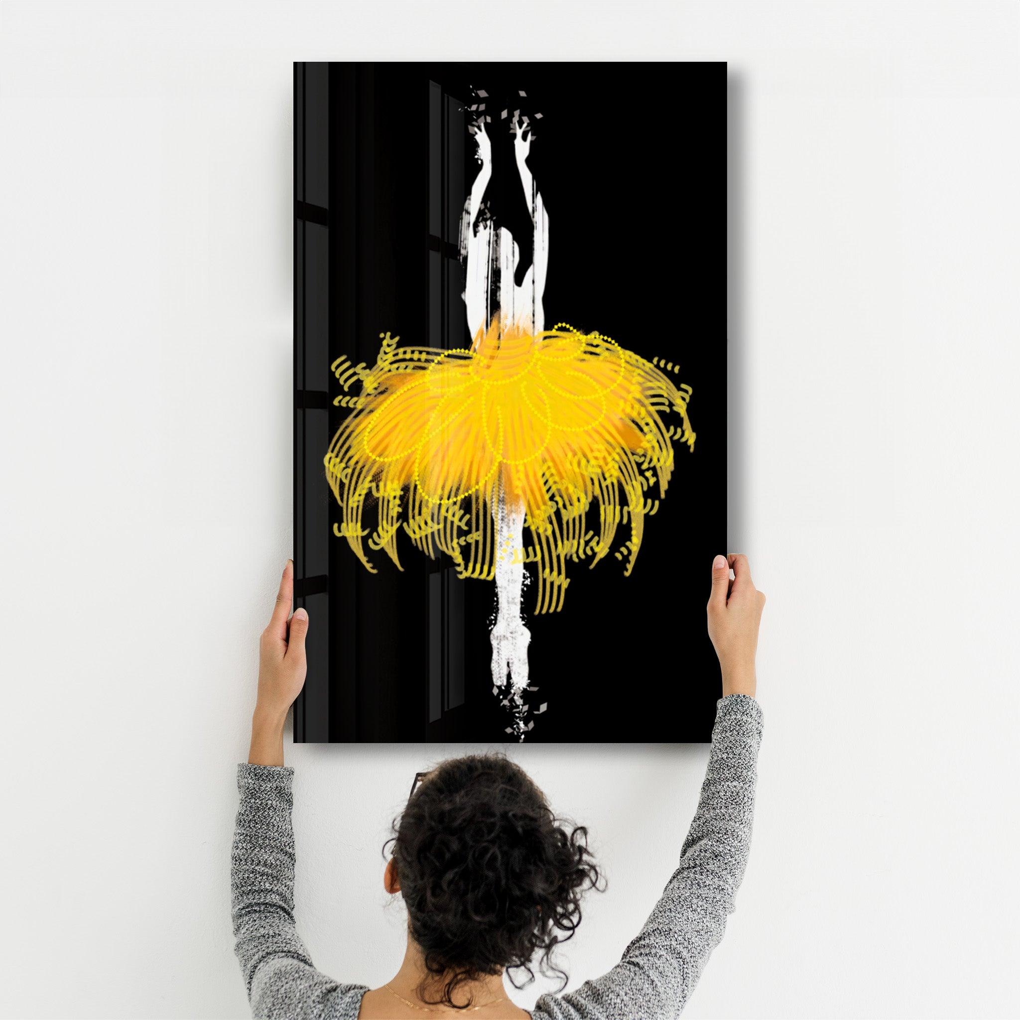 Abstract Ballerina | Glass Wall Art - ArtDesigna Glass Printing Wall Art