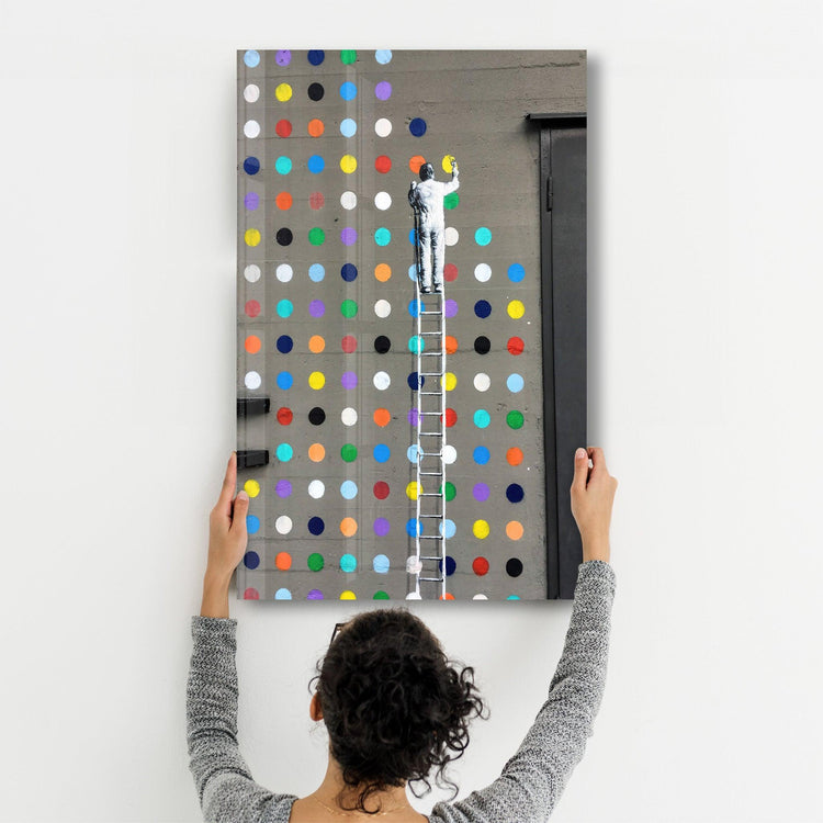 ・"Colorful Dots"・GLASS WALL ART - ArtDesigna Glass Printing Wall Art