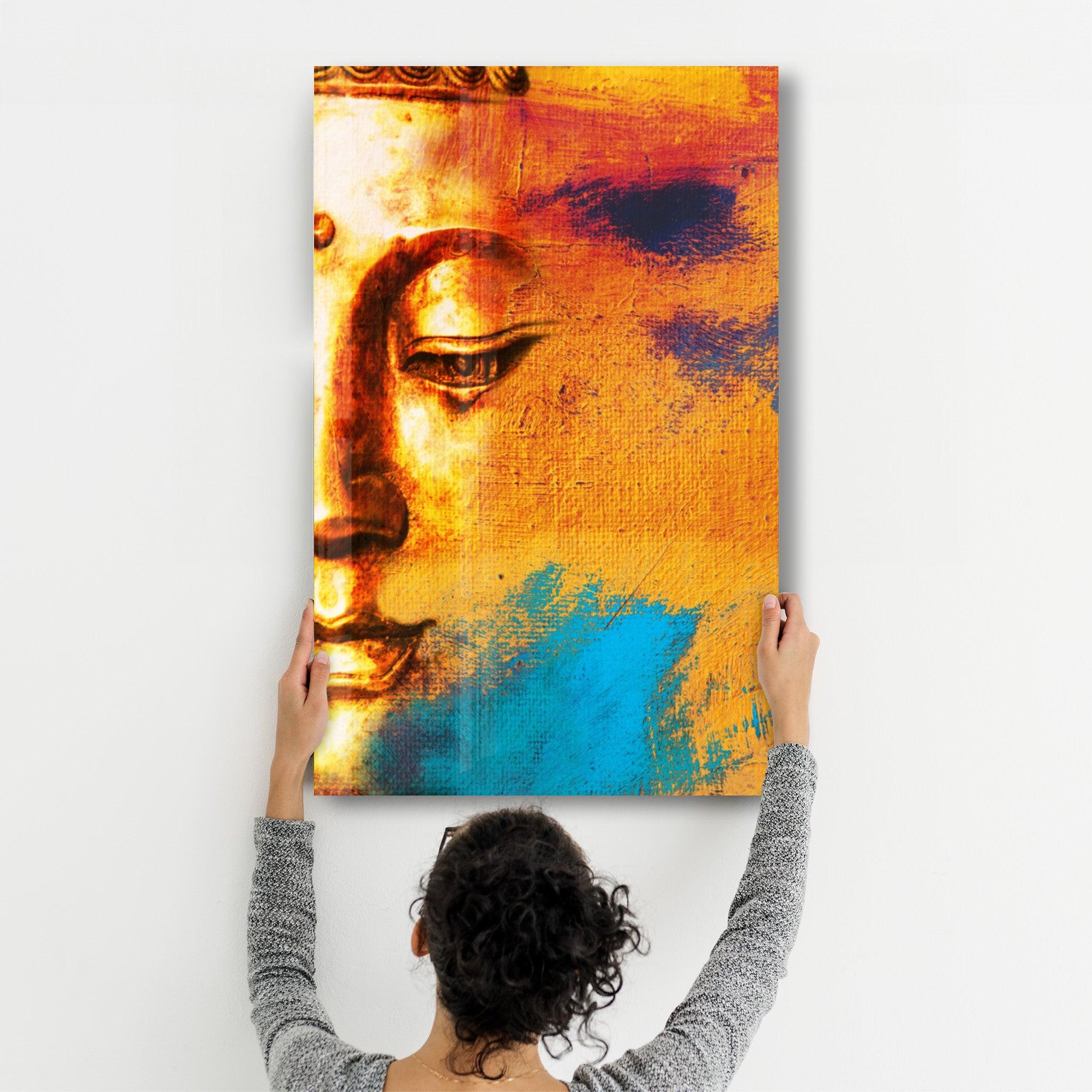 Buddha Portrait | Glass Wall Art - ArtDesigna Glass Printing Wall Art