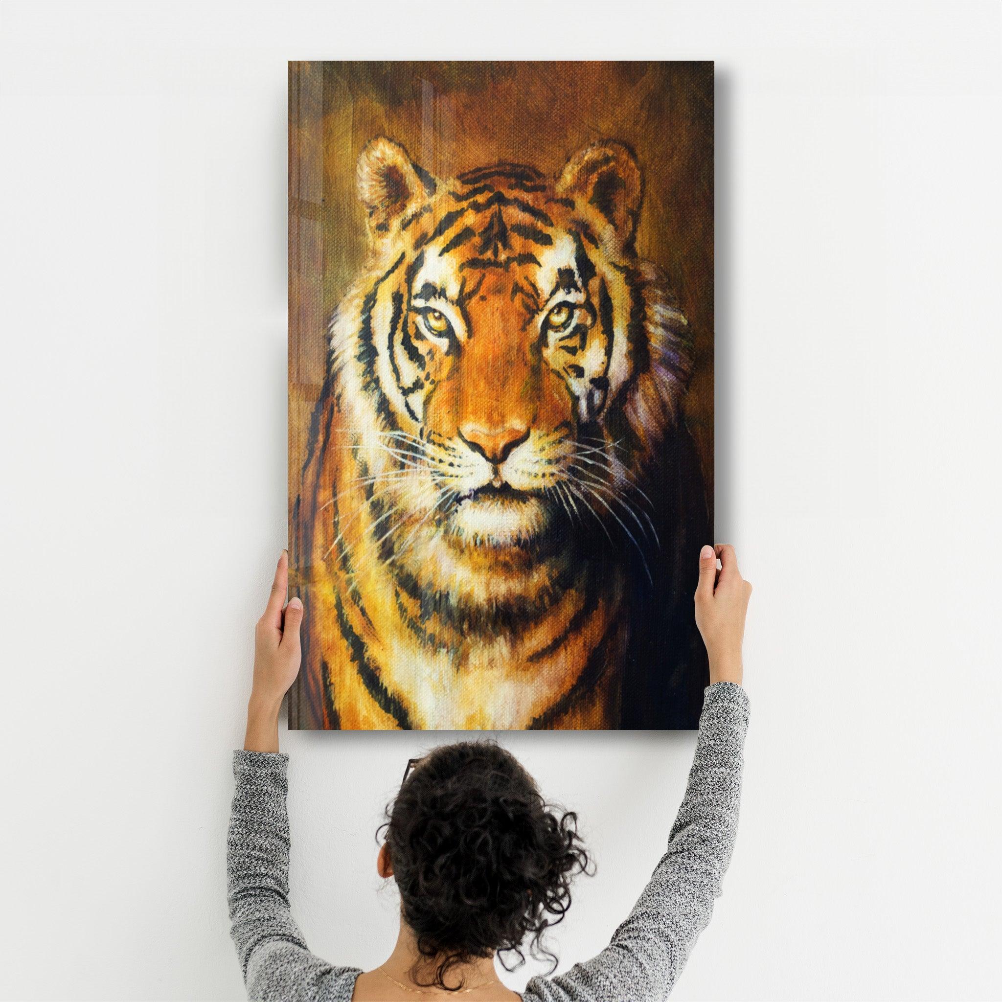 Tiger 5 | Glass Wall Art - ArtDesigna Glass Printing Wall Art