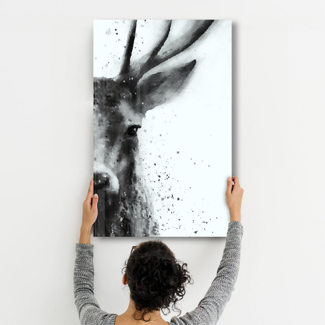 ・"Deer"・Glass Wall Art - ArtDesigna Glass Printing Wall Art