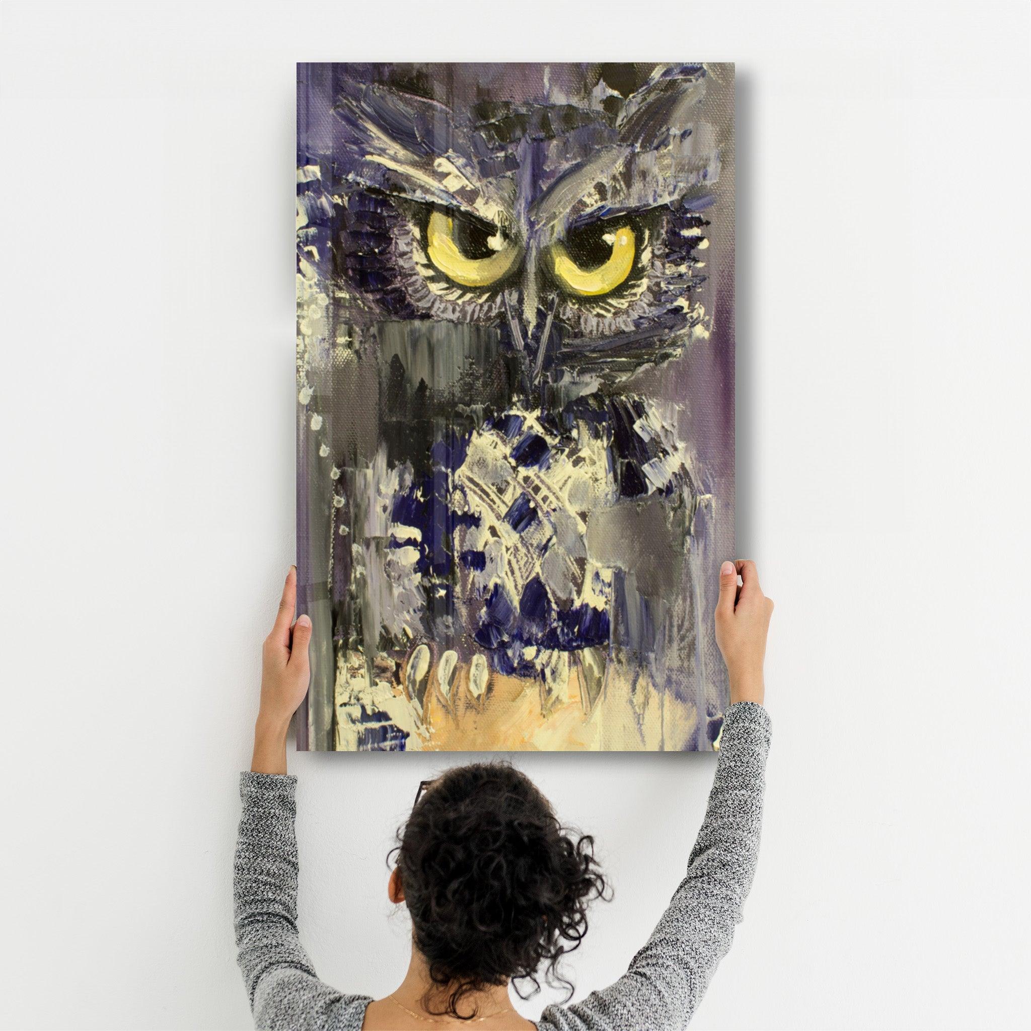 Owlly | Glass Wall Art - ArtDesigna Glass Printing Wall Art