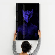 Abstract Masked Man V6 | Glass Wall Art - ArtDesigna Glass Printing Wall Art
